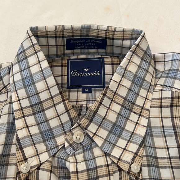 Faconnable button down shirt, size medium - Picture 2 of 3